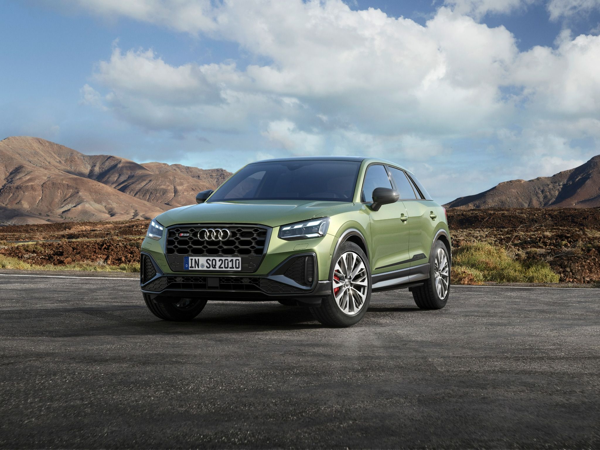 Audi SQ2 parked on the road