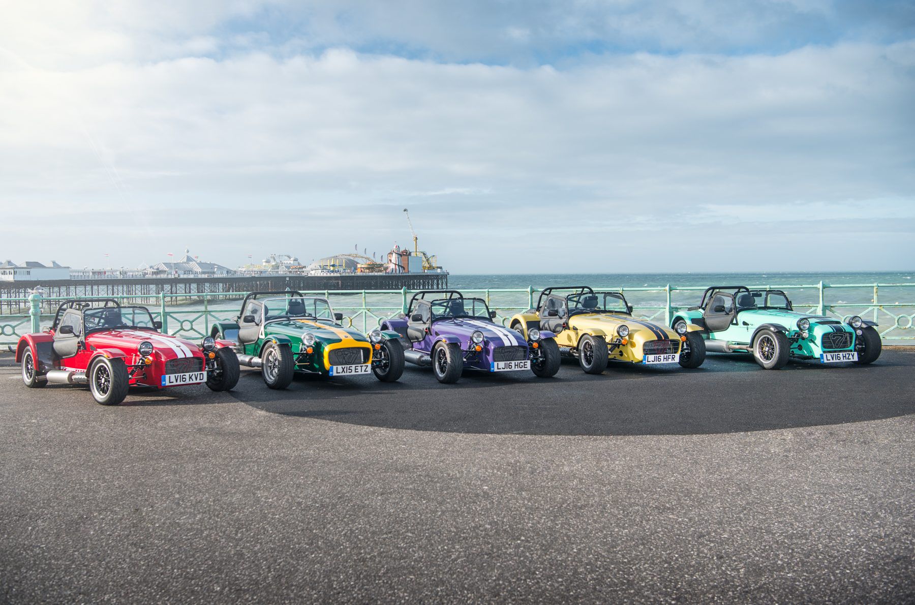Caterham-Seven parked by the sea