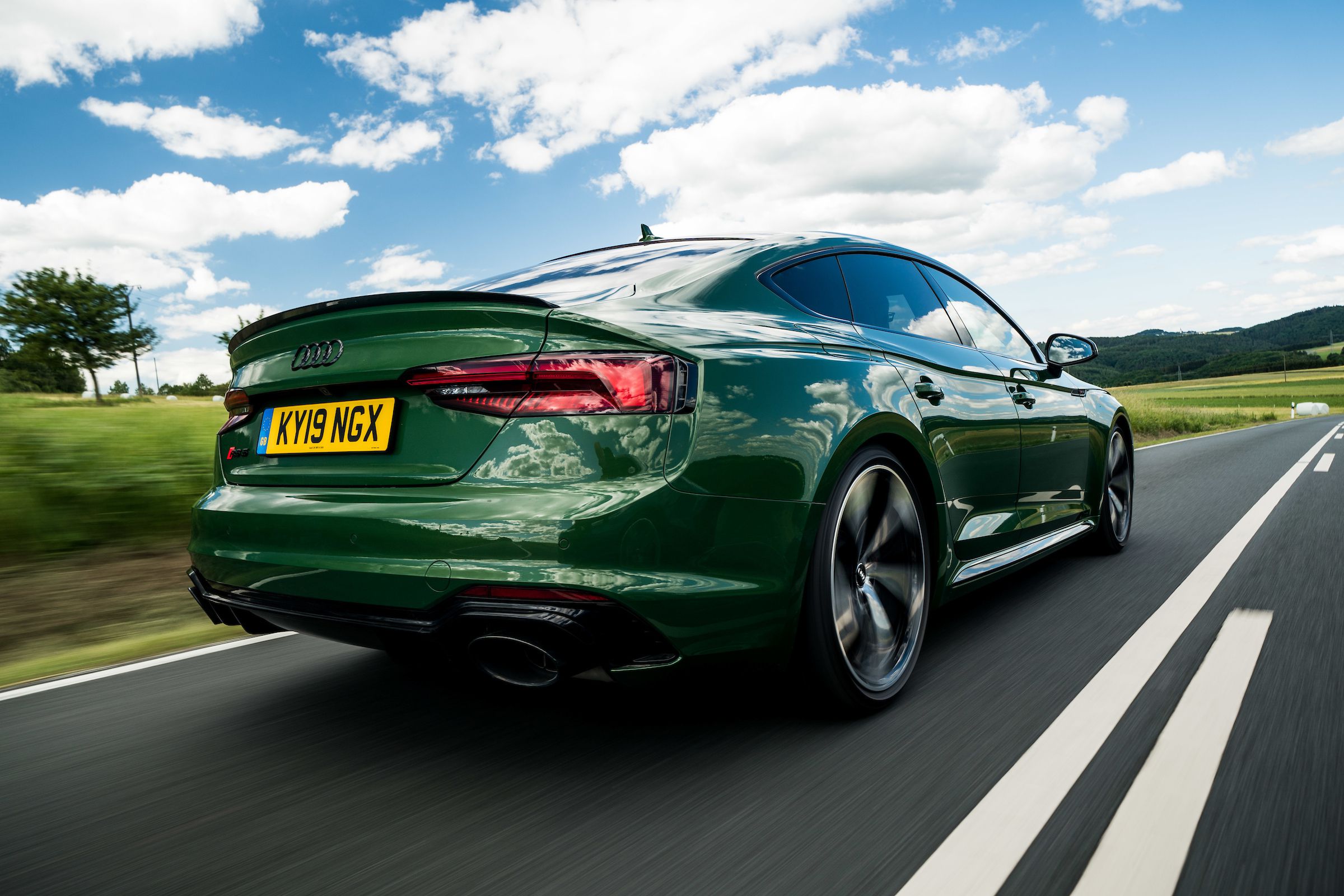 rear view of Audi RS5 Sportback 
