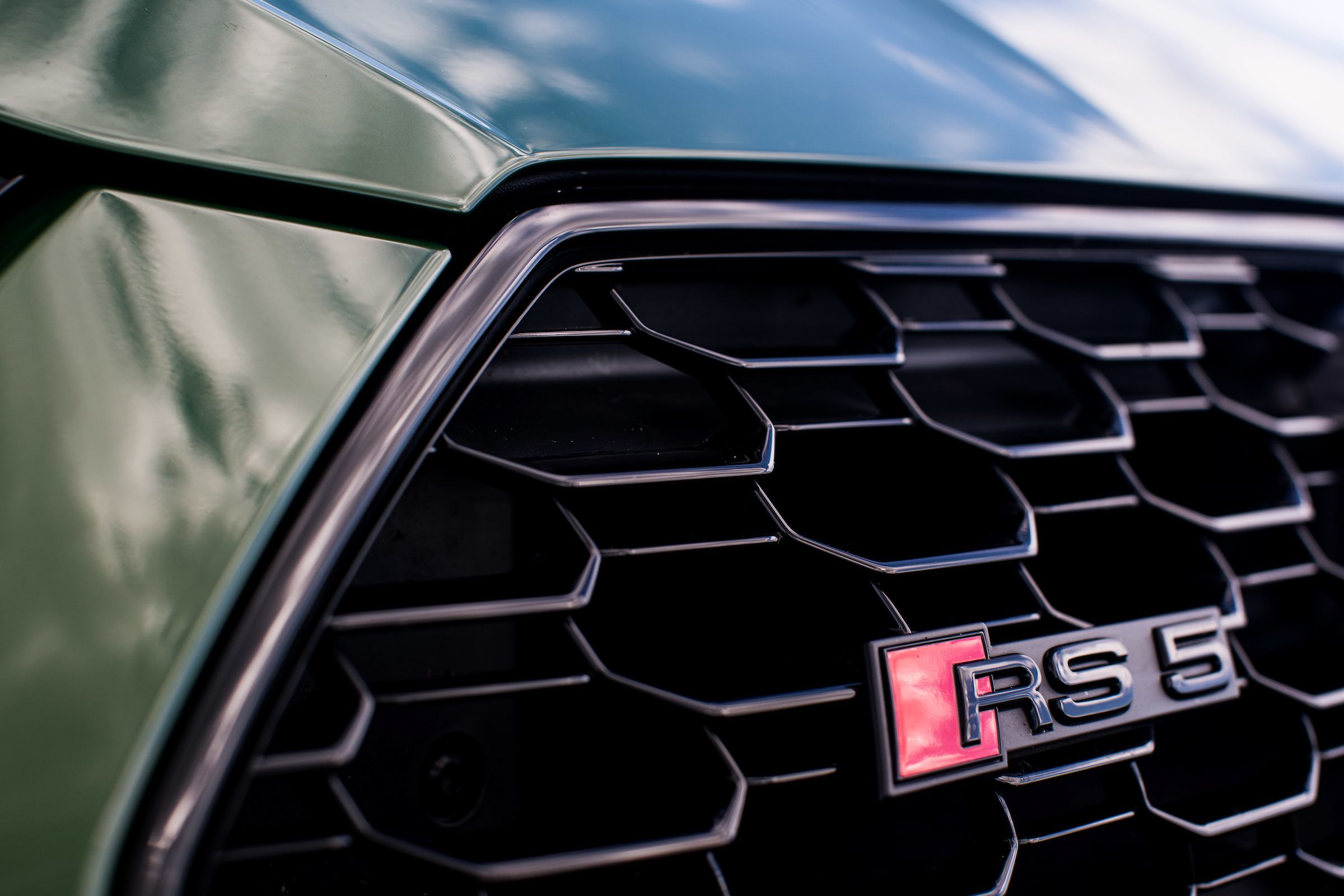 Audi RS5 Sportback, badge on the grille
