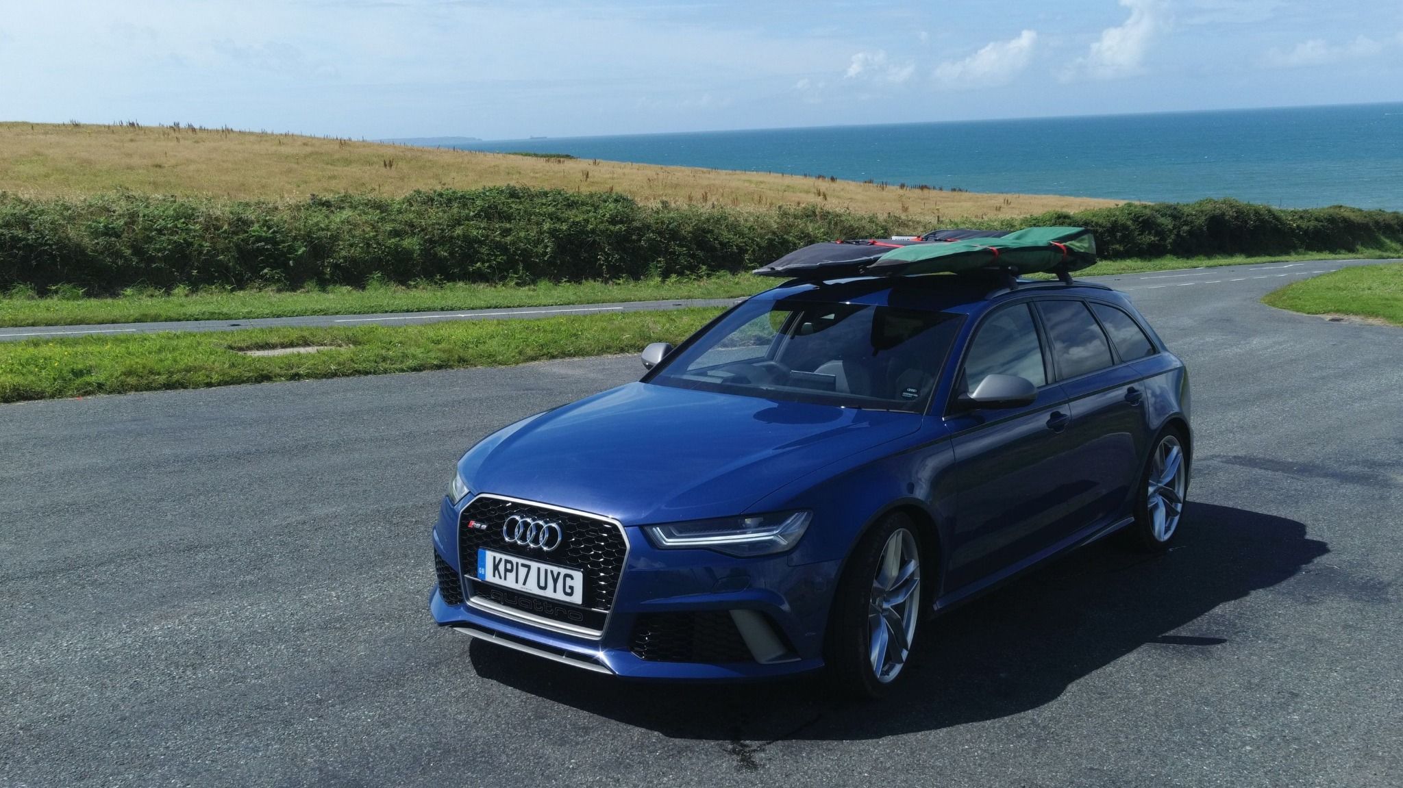 Audi RS6 at the beach